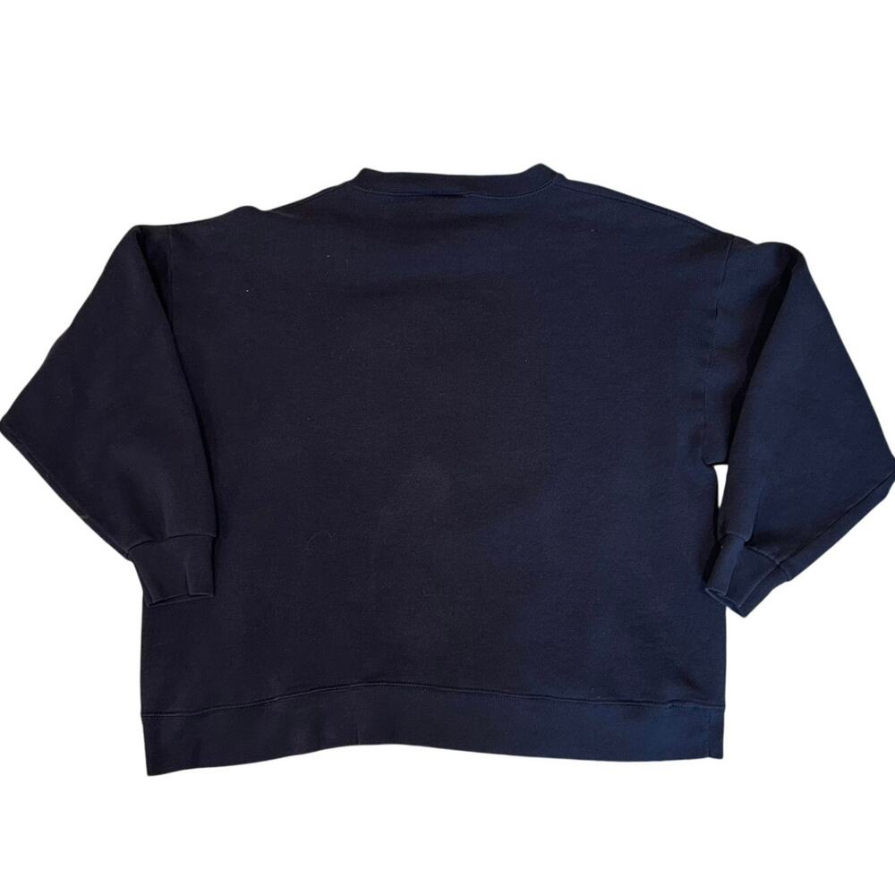 Vintage 90s Y2K Disney Pooh Navy Crewneck Sweatshirt Cottagecore Graphic XL - Picture 4 of 16